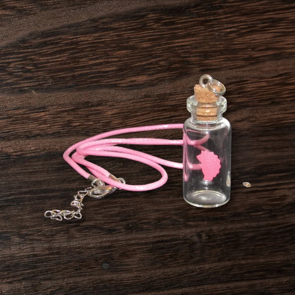 Hedgehog Quill case Necklace or stand alone